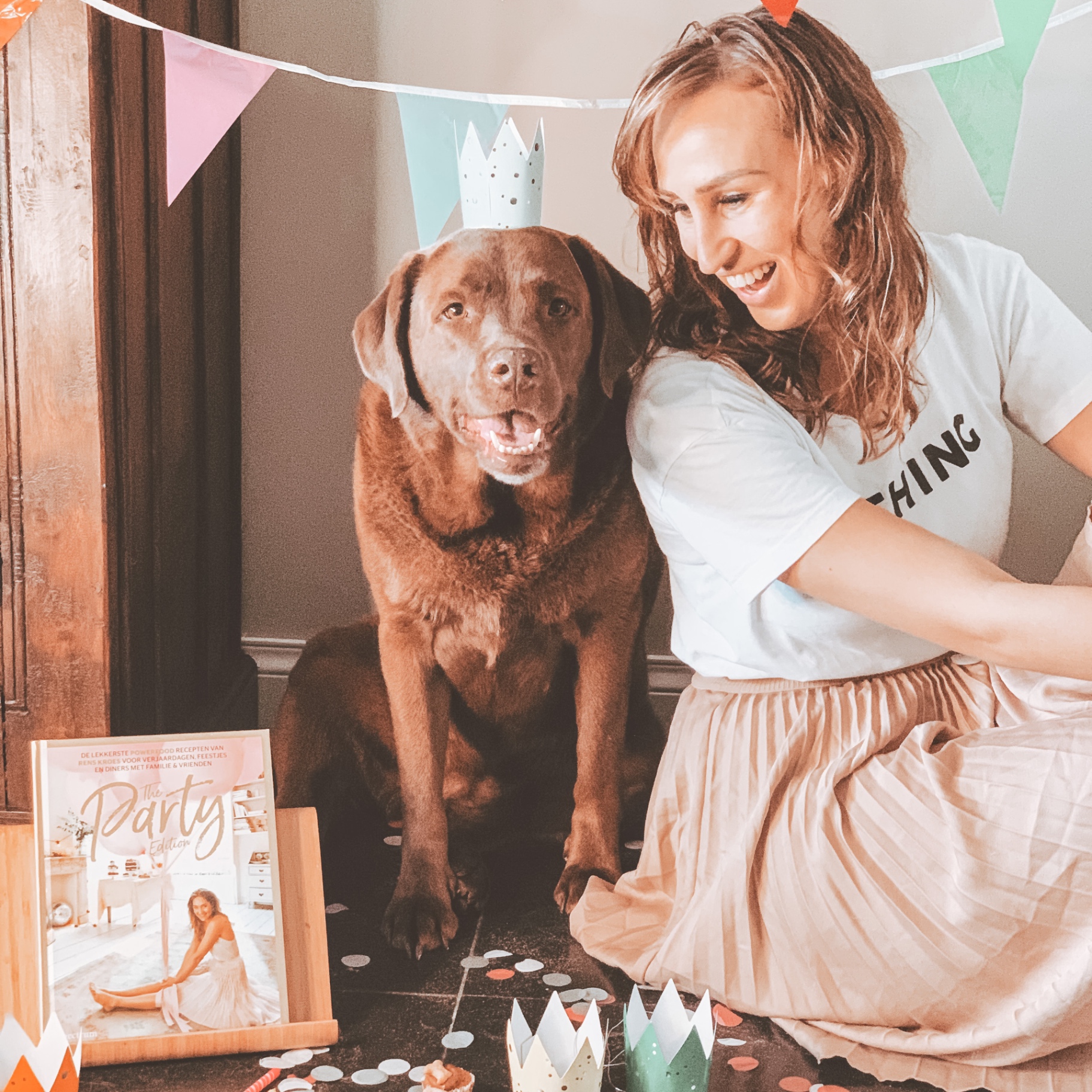 Oprichter van LUVAH viert met haar hond